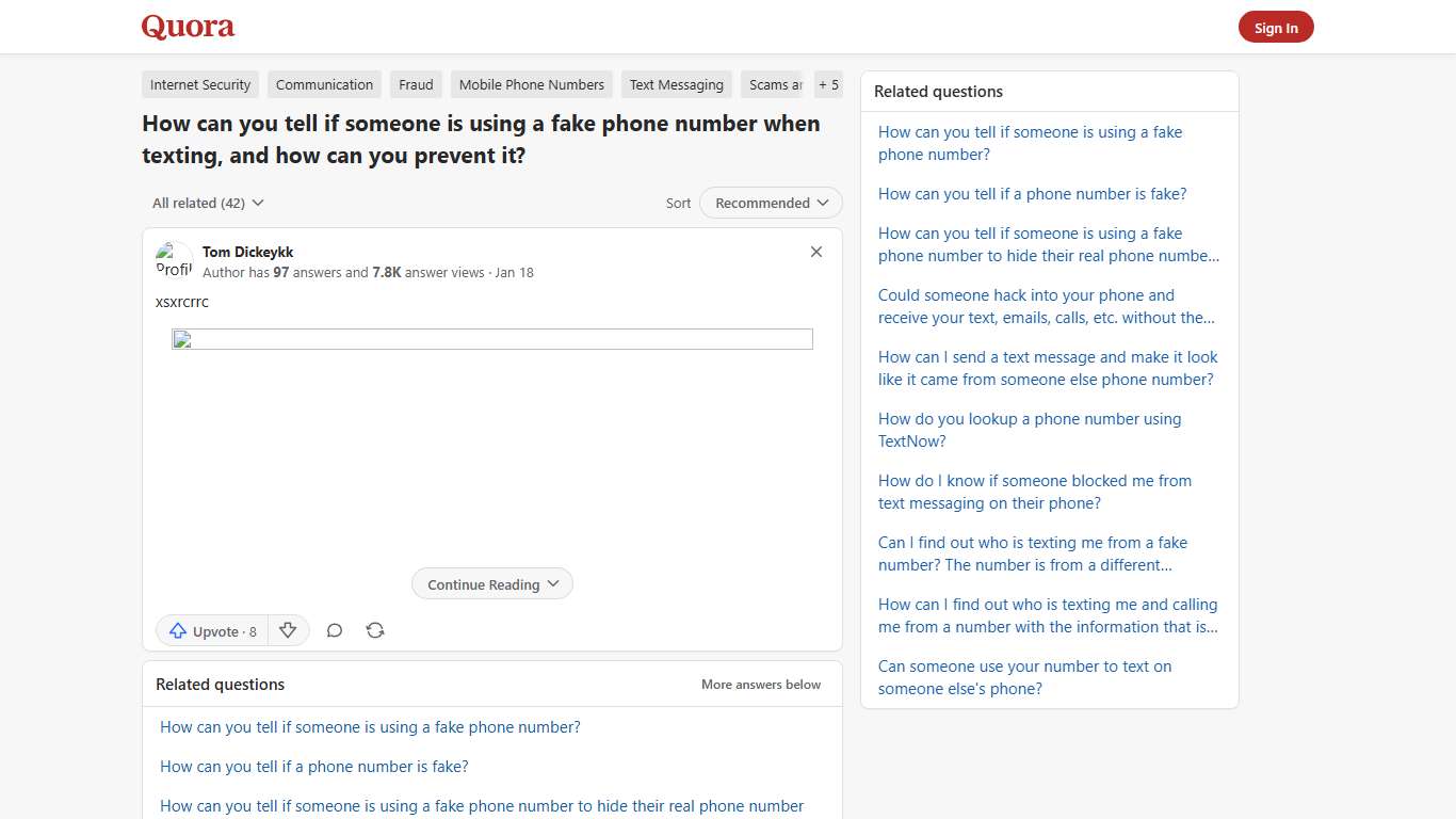 How to tell if someone is using a fake phone number when texting, and how can you prevent it - Quora